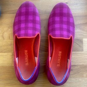 Rothy’s Cherry Gingham Loafer